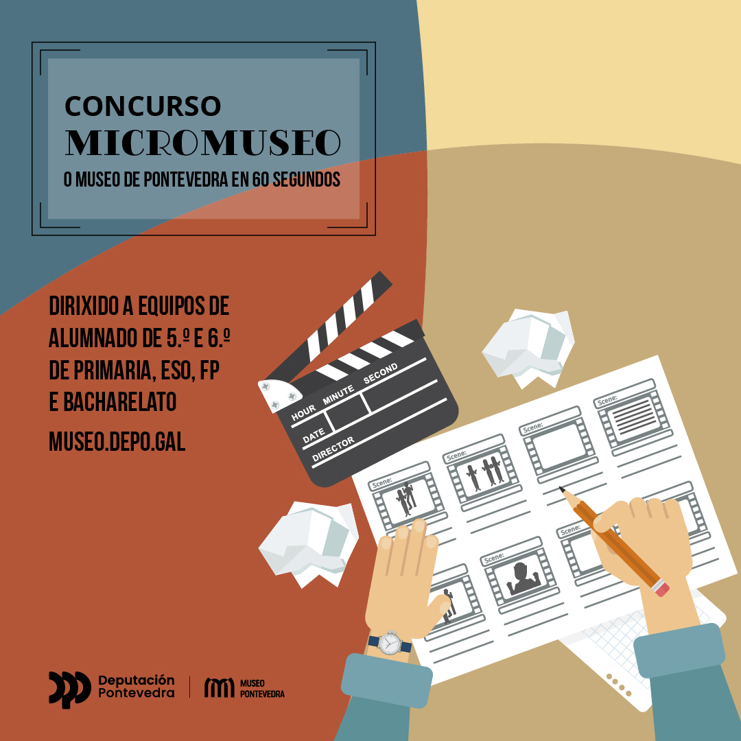  O Concurso Micromuseo premiará os mellores microrrelatos audiovisuais de alumnado de 5.º e 6.º de primaria, secundaria, bacharelato e ciclos formativos